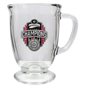 2022 Georgia Football Championship Back to Back Logo Coffee Mug