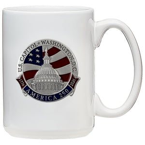 All American Mug - America's 250th Anniversary Capitol Dome Coffee Mug - Heritage Metalworks, Inc.