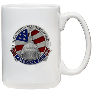 All American Mug - America's 250th Anniversary Capitol Dome Coffee Mug - Heritage Metalworks, Inc.