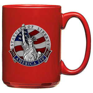 America's 250th Anniversary Statue of Liberty Coffee Mug - Heritage Metalworks, Inc.