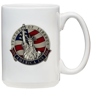 All American Mug - America's 250th Anniversary Statue of Liberty Coffee Mug - Heritage Metalworks, Inc.