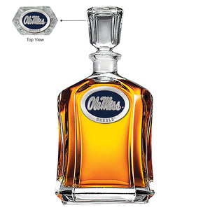 University of Mississippi "Ole Miss" Logo Capitol Decanter