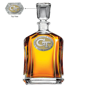 Georgia Tech GT Logo Capitol Decanter