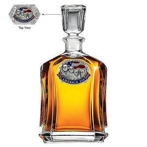 America's 250th Anniversary Mount Rushmore Capitol Decanter - Heritage Metalworks, Inc.