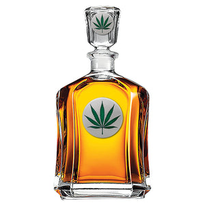 Marijuana Leaf Capitol Decanter