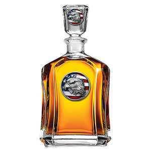 Eagle Head w/ Flag Capitol Decanter