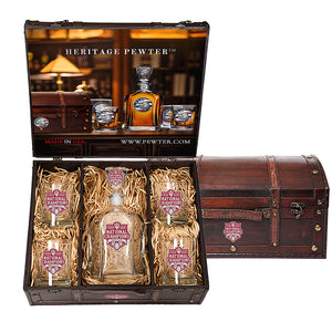 2025-26 Indiana National Champ  Capitol Decanter Chest Set