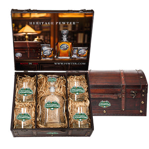 2025-26 Miami Hurricanes National Champ  Capitol Decanter Chest Set