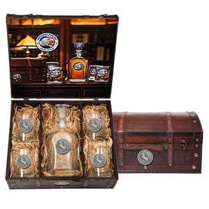 Unicorn Capitol Decanter Chest Set