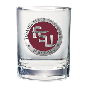 Florida State University FSU Logo Double Old Fashioned Glass, 13.5 oz