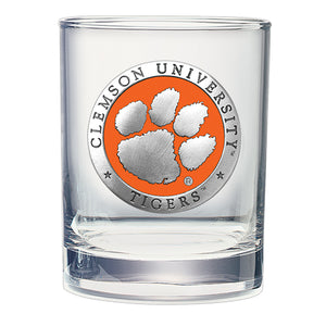 Clemson University Double Old Fashioned Glass