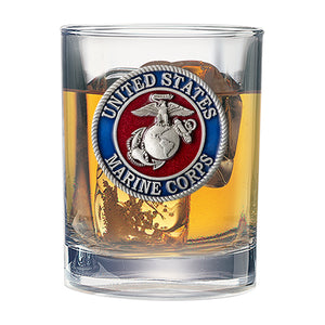 Marine Corps Double Old Fashioned Glass