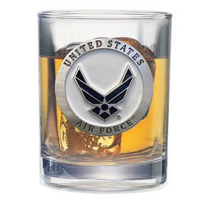 Air Force Wings Double Old Fashioned Glass