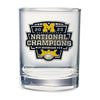 2023 Michigan Football Championship Double Old Fashioned Glass