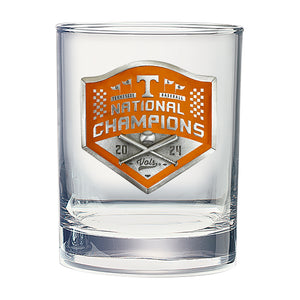 Tennessee Volunteers 2024 Baseball College World Series Champions Double Old Fashioned Glass