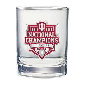 2025-26 Indiana National Champ  Double Old Fashioned Glass