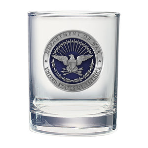USA Department of War Double Old Fashioned Glass