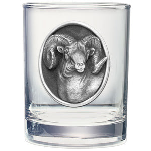 Bighorn Sheep Double Old Fashioned Glass