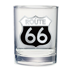 Route 66 Double Old Fashioned Glass - Heritage Metalworks, Inc.