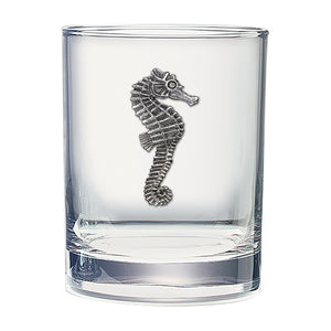 Sea Horse Double Old Fashioned Glass