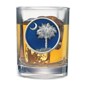 South Carolina Palmetto Double Old Fashioned Glass - Heritage Metalworks, Inc.