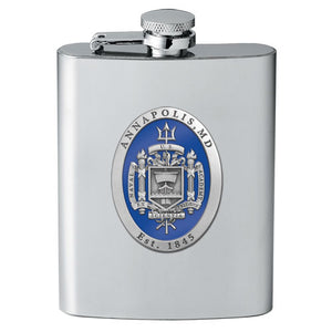 United States Naval Academy Crest Flask