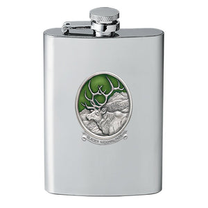 Elk Glacier National Park Flask - Heritage Metalworks, Inc.