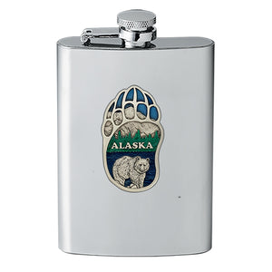 Bear Paw Alaska Flask