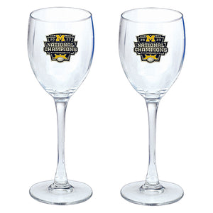 2023 Michigan Football Championship Goblet (Set of 2)