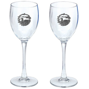 Loon Goblets (Set of 2) - Heritage Metalworks, Inc.