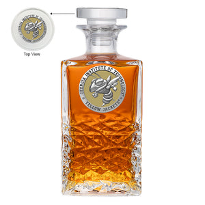 Georgia Tech Buzz Logo Heritage Decanter