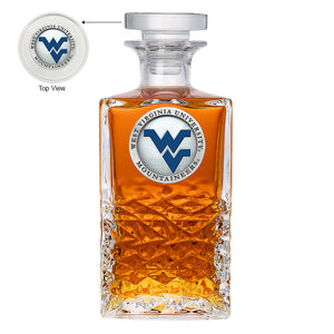 West Virginia University Heritage Decanter