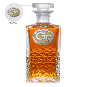 Georgia Tech GT Logo Heritage Decanter