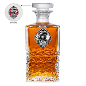 2022 Georgia Football Championship Back to Back Logo Heritage Decanter