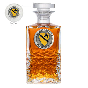 1st Cavalry Division Heritage Decanter