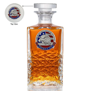 America's 250th Anniversary Eagle Head with Flag Heritage Decanter - Heritage Metalworks, Inc.