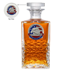 America's 250th Anniversary Eagle Head with Flag Heritage Decanter