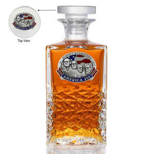 America's 250th Anniversary Mount Rushmore Heritage Decanter - Heritage Metalworks, Inc.