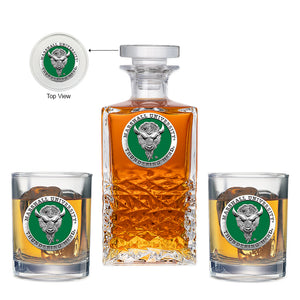 Marshall University Heritage Decanter with 2 Glasses