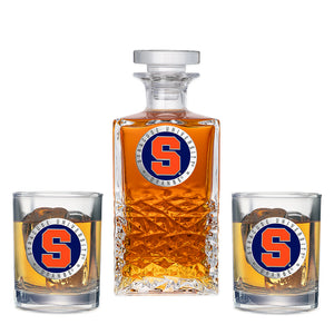 Syracuse University Royal Decanter with 2 Glasses