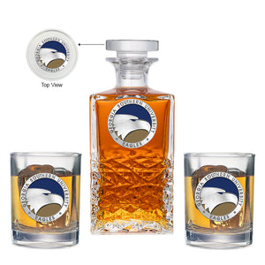 Georgia Southern University Heritage Decanter with 2 Glasses
