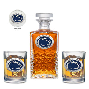 Penn State University Heritage Decanter with 2 Glasses