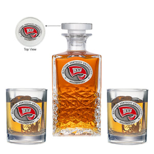 Western Kentucky University Heritage Decanter with 2 Glasses