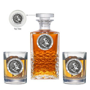 Florida State University Seminoles Heritage Decanter with 2 Glasses