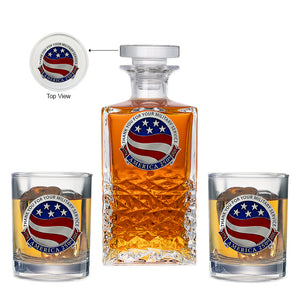 America's 250th Anniversary TYFYMS Heritage Decanter with 2 Glasses