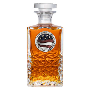 Thank You For Your Military Service Heritage Decanter