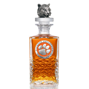 Clemson University Heritage Decanter with 3D Top