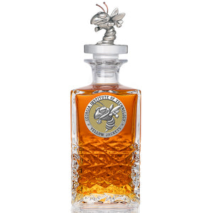 Georgia Tech Buzz Logo Heritage Decanter with 3D Top