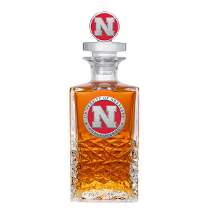 University of Nebraska Heritage Decanter with 3D Top