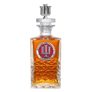 Indiana University Heritage Decanter with 3D Top